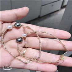18k金海‌水‌珍珠手‌链